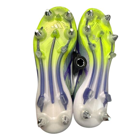 Adidas Purple Green F50 Elite Soft Ground Soccer Cleats Sneakers Size 6